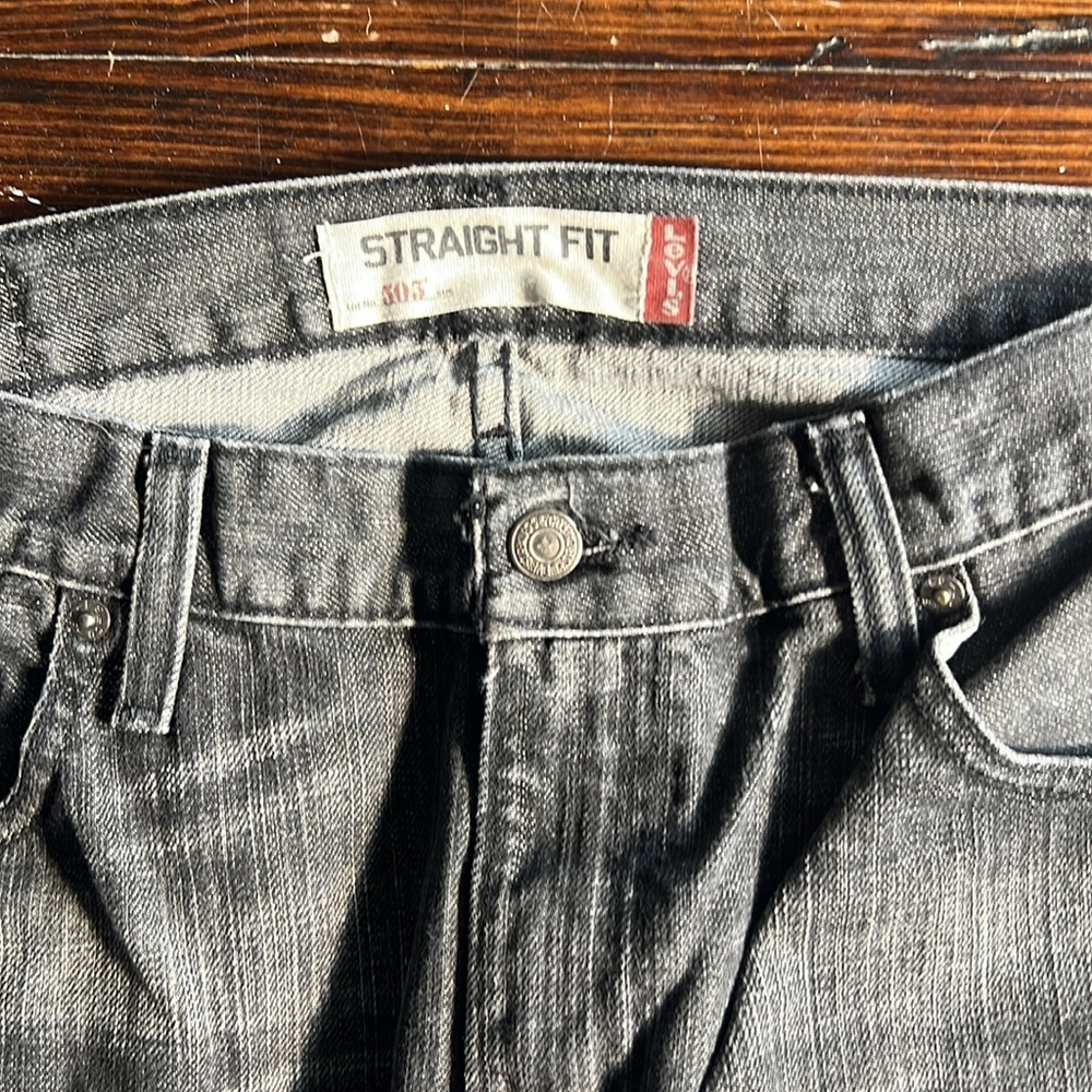 Levi’s Y2K 505 Black/Gray Mens 33x34 - Picture 3 of 6